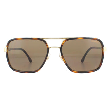Carrera Sunglasses 256/S J5G 70 Dark Havana Gold Brown