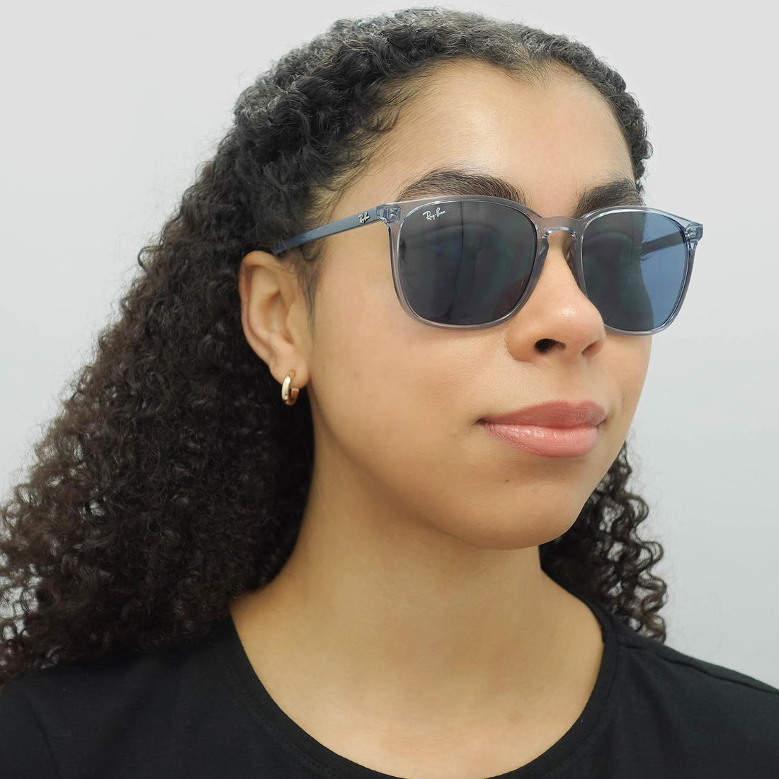 Ray-Ban Sunglasses RB4387 639980 Transparent Blue Blue Gradient
