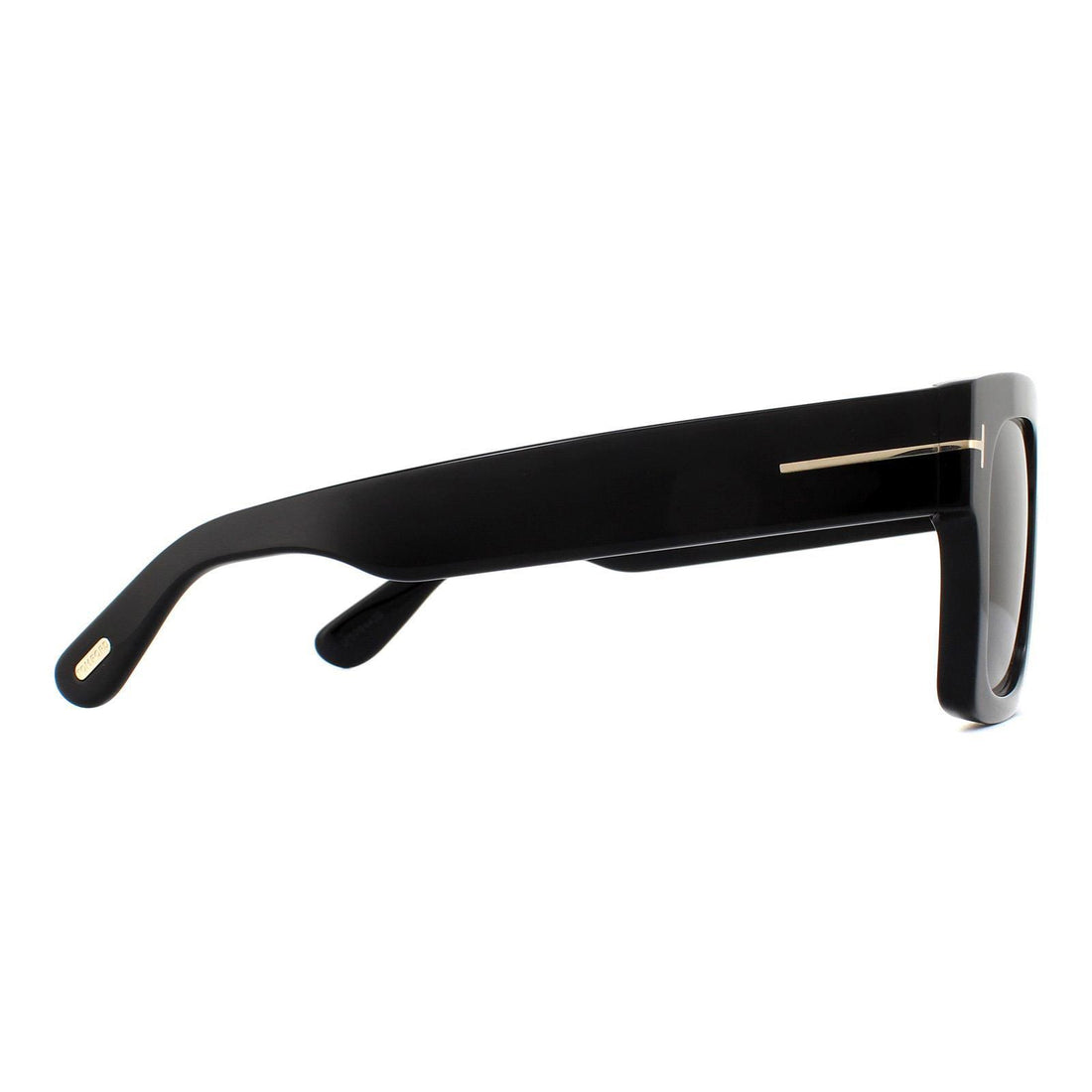 Tom Ford Sunglasses 0711 Fausto 01A Shiny Black Smoke Grey