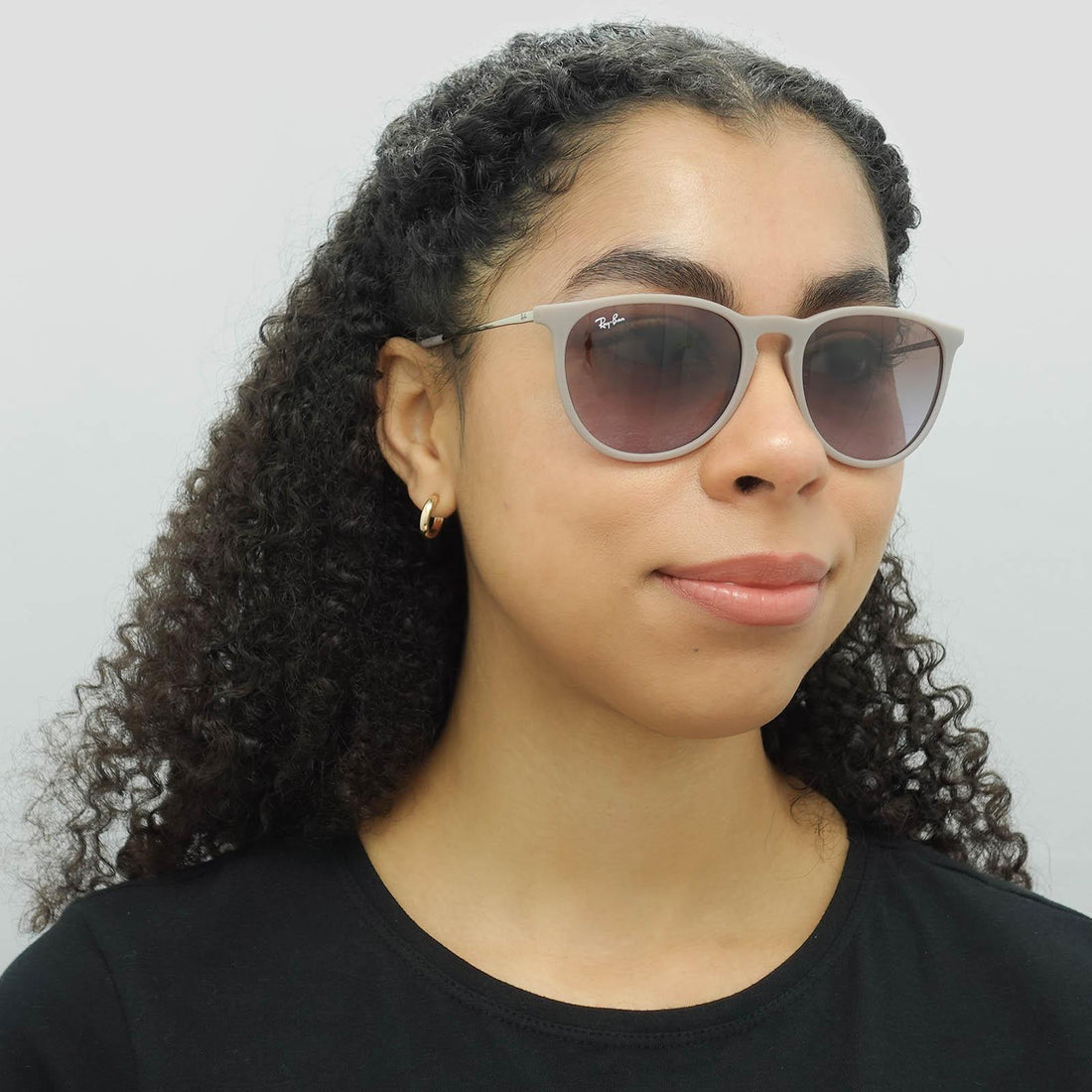 Ray-Ban Sunglasses Erika 4171 600068 Dark Rubber Sand Brown Gradient