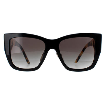 Prada PR21YS Sunglasses Black and Tortoise Grey Gradient