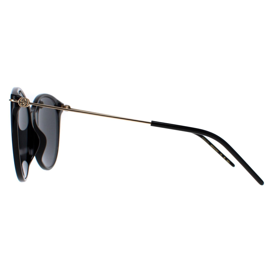 Gucci Sunglasses GG1268S 001 Black Gold Grey