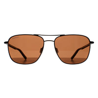 Serengeti Sunglasses Spello 8799 Shiny Gunmetal Mineral Polarized Drivers Brown