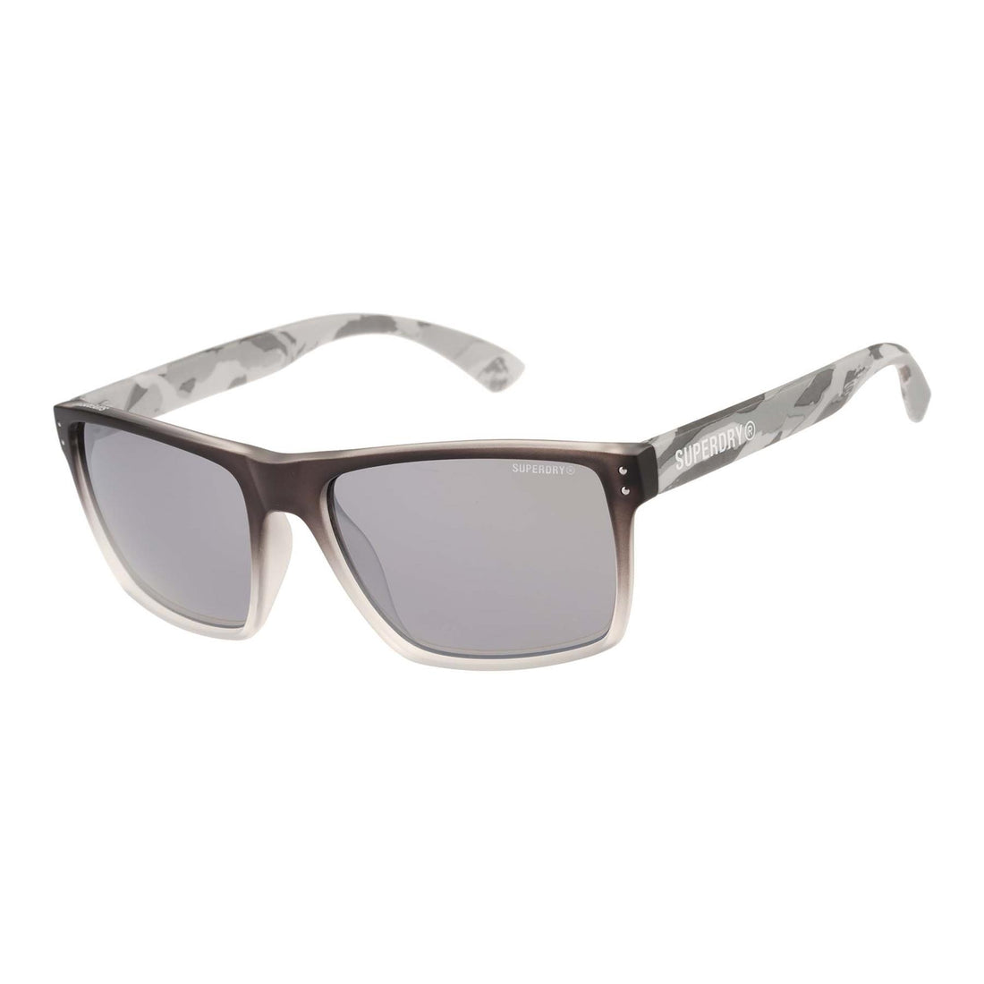 Superdry Sunglasses SDS Kobe 008 Dark Grey Gradient and White Silver Mirror