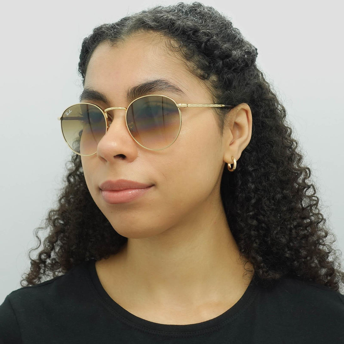 Ray-Ban Sunglasses RB3637 New Round 001/51 Gold Brown Gradient