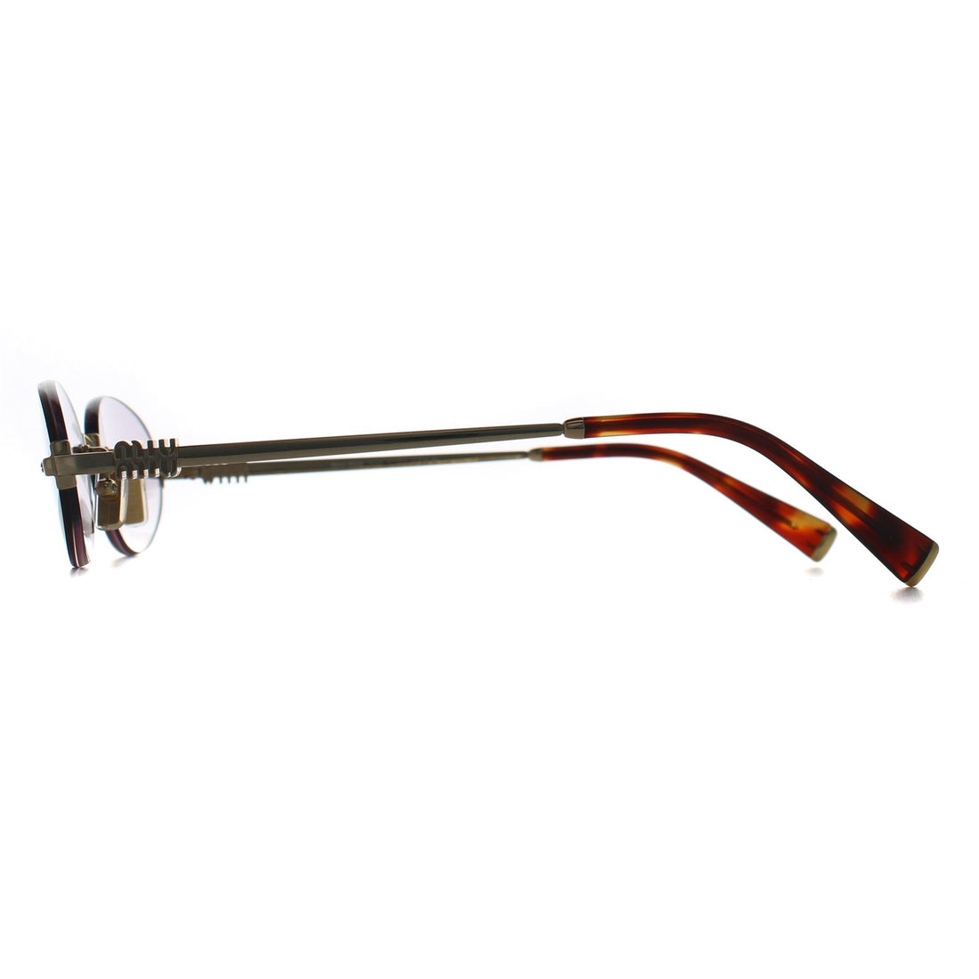 Miu Miu Sunglasses MUA54S 5AK04O Gold Clear Gradient Dark Grey