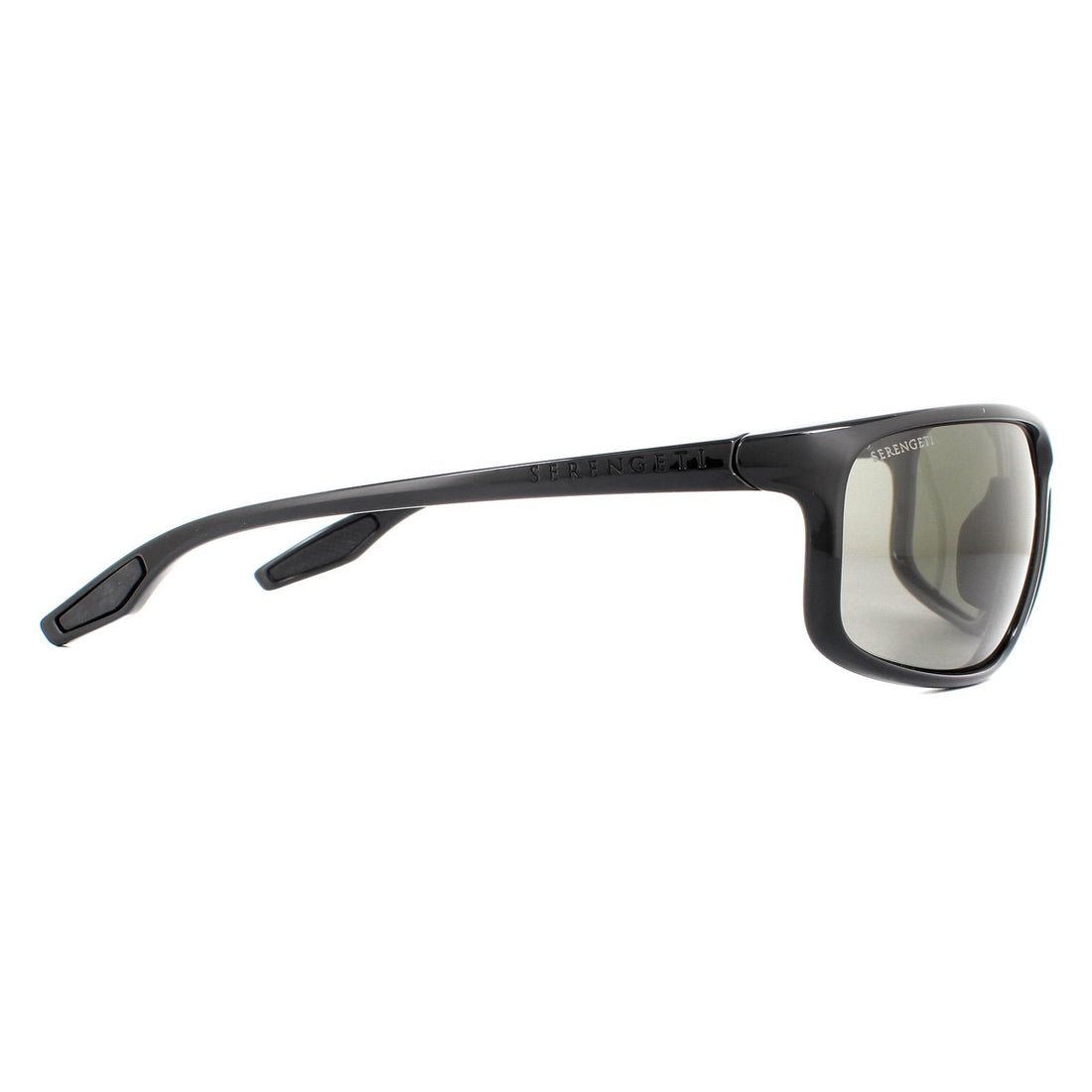 Serengeti Sunglasses Levanzo 8611 Shiny Black PhD 2.0 Polarized CPG Grey