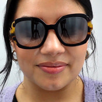 Prada Sunglasses PR16US 3890A7 Black Medium Havana Grey Gradient