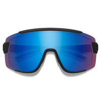 Smith Sunglasses Wildcat 003 G0 Matte Black ChromaPop Low Light Rose Blue Mirror