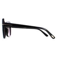 Tom Ford Sunglasses Maeve FT1008 01B Shiny Black Smoke Gradient