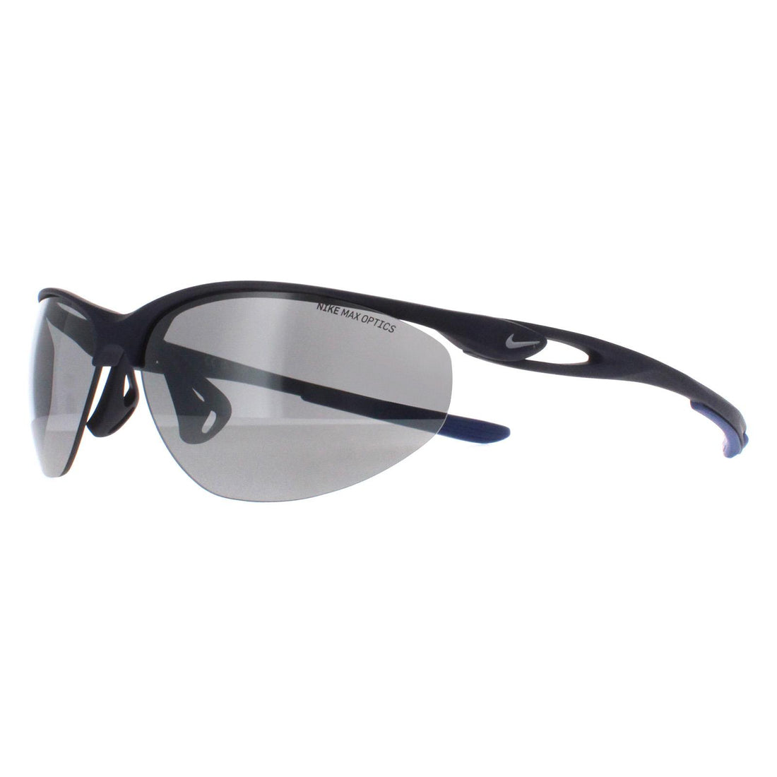 Nike Sunglasses Aerial DZ7352 410 Matte Midnight Navy Silver Flash Mirror