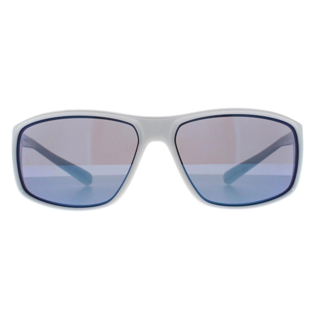 Nike Sunglasses Adrenaline MI EV1134 144 White Blue Mirrored