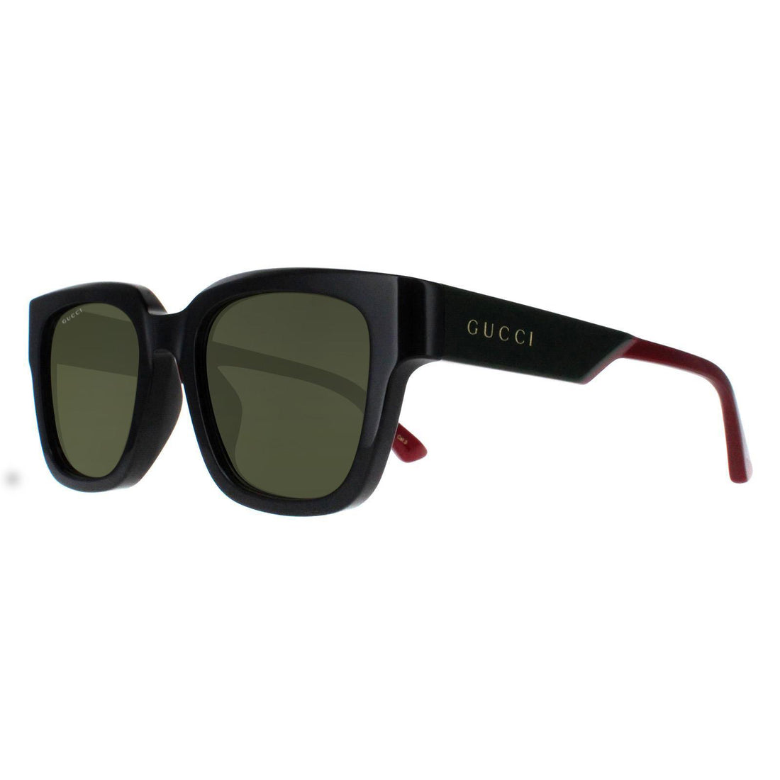 Gucci Sunglasses GG1670SK 005 Black with Green and Red Green