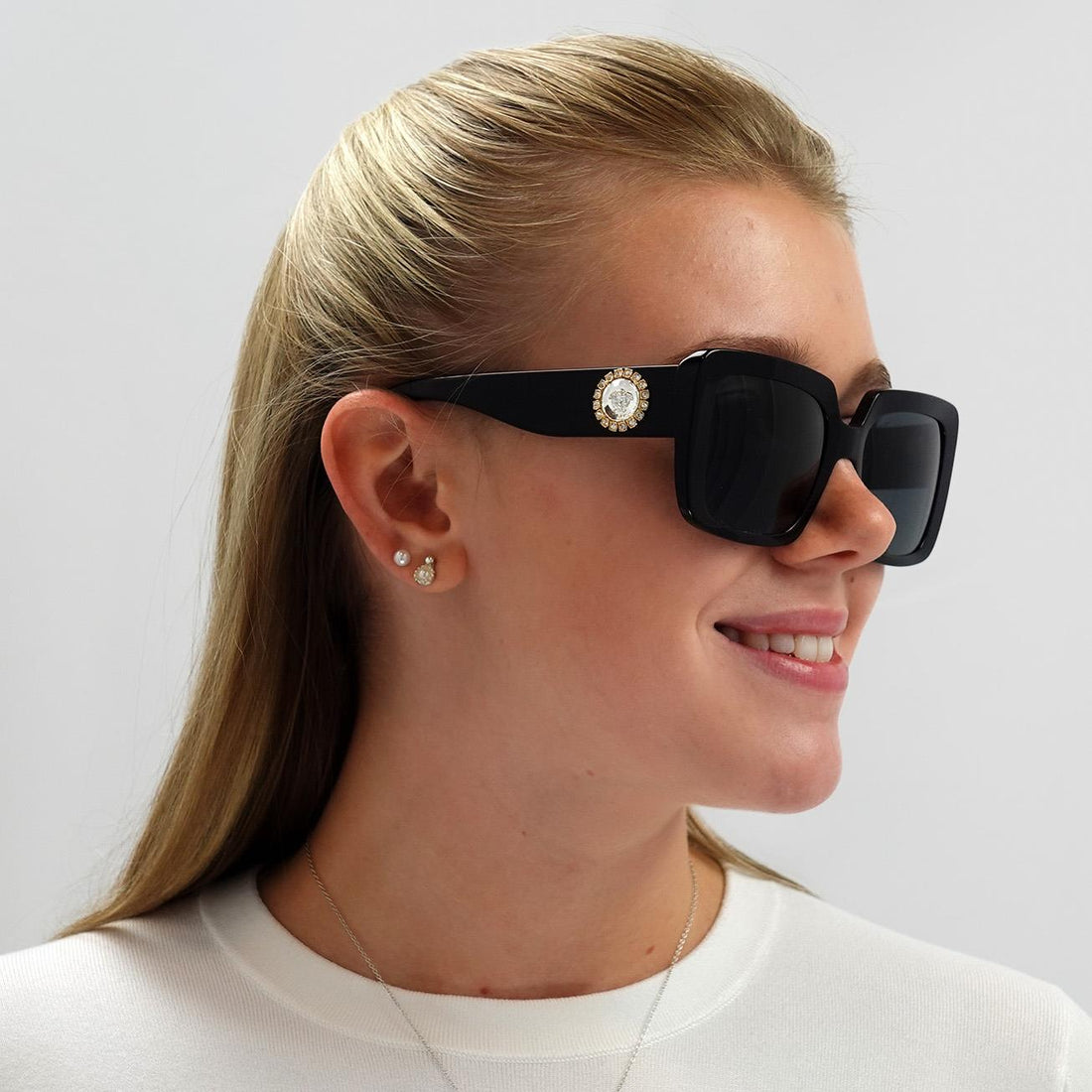 Versace Sunglasses VE4384B GB1/87 Black Grey