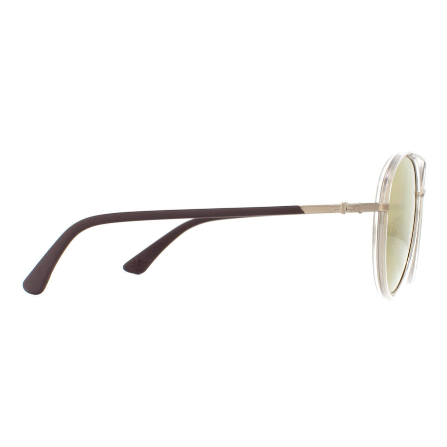 Police Sunglasses SPL870 Coupe 1 8FFG Light Gold Crystal Grey Brown Gold Mirror