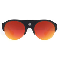 Moncler Sunglasses ML0050 20C Black Orange Mirror