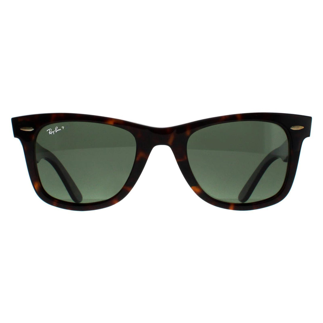 Ray-Ban Sunglasses Wayfarer 2140 Tortoise Green G-15 Polarized Medium 50mm