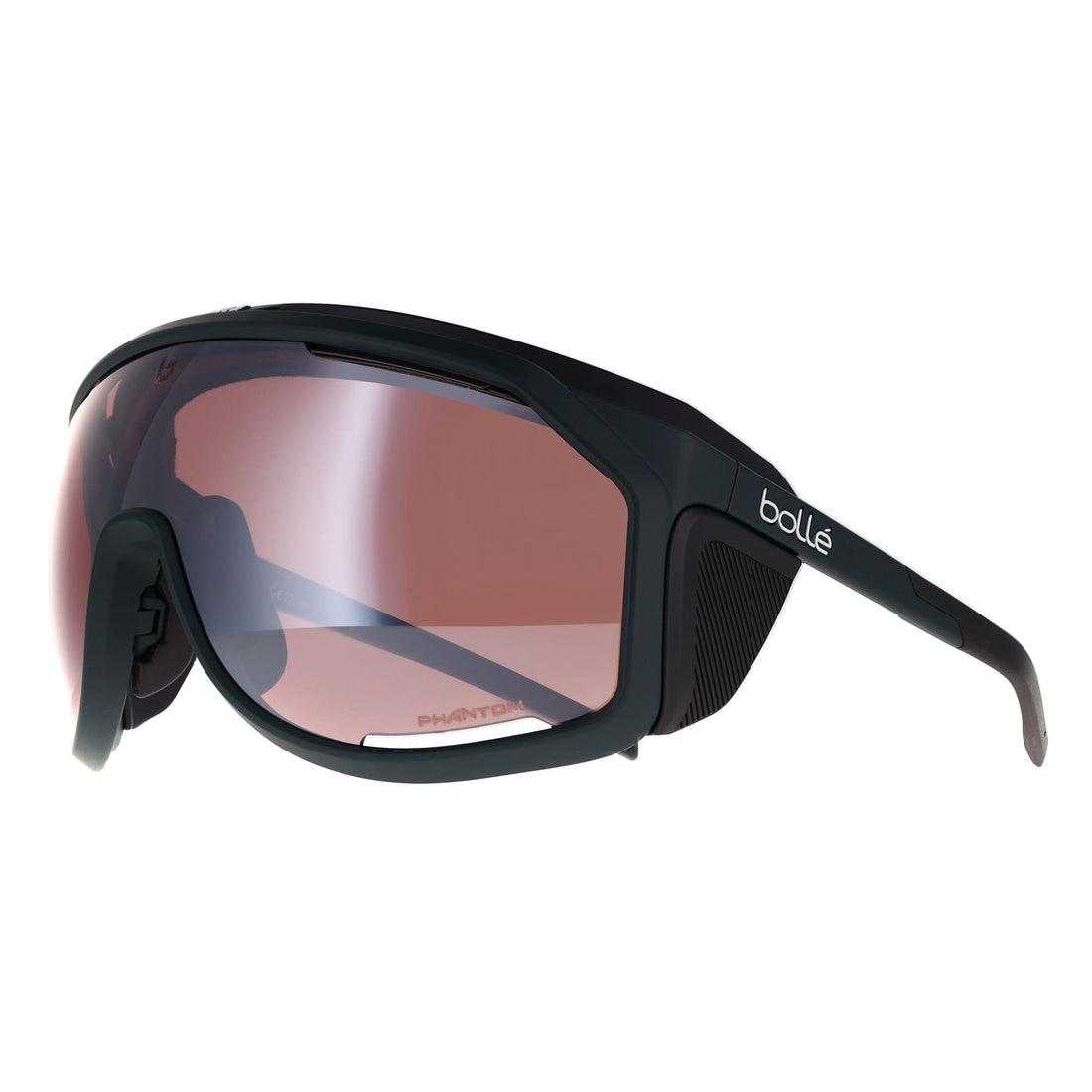 Bolle Sunglasses Chronoshield BS018008 Forest Matte Black Phantom Black Gun Photochromic