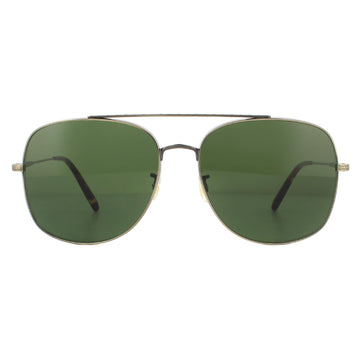 Oliver Peoples Taron OV1272S Sunglasses Antique Gold / G-15 Green