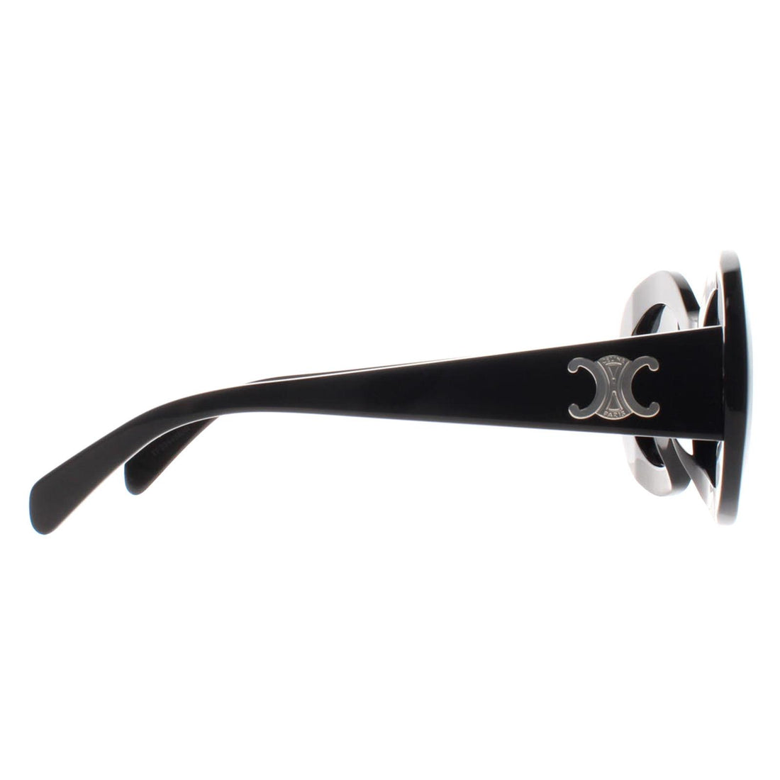 Celine Sunglasses Triomphe CL40292U 01A Shiny Black Smoke Grey