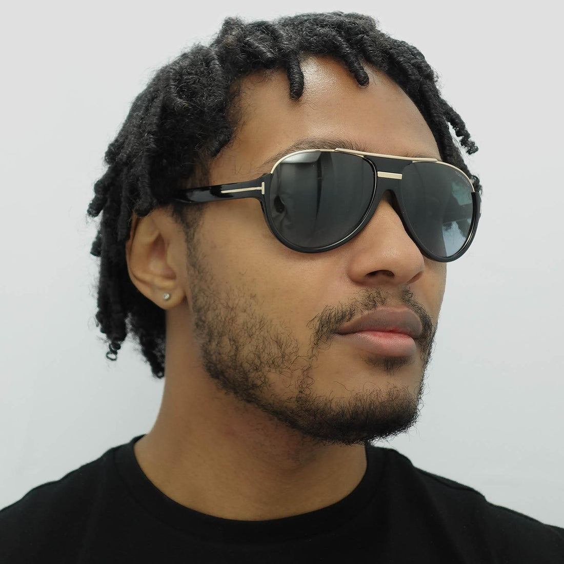 Tom Ford Sunglasses 0334 Dimitry 01P Shiny Black Green Gradient