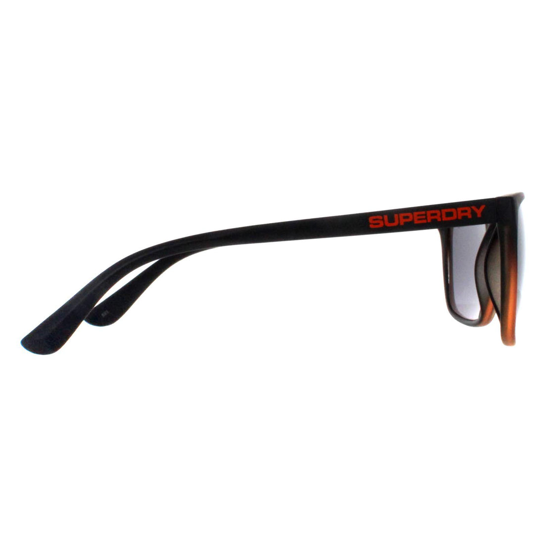 Superdry Sunglasses Stockholm 104 Matte Black Orange Dark Grey