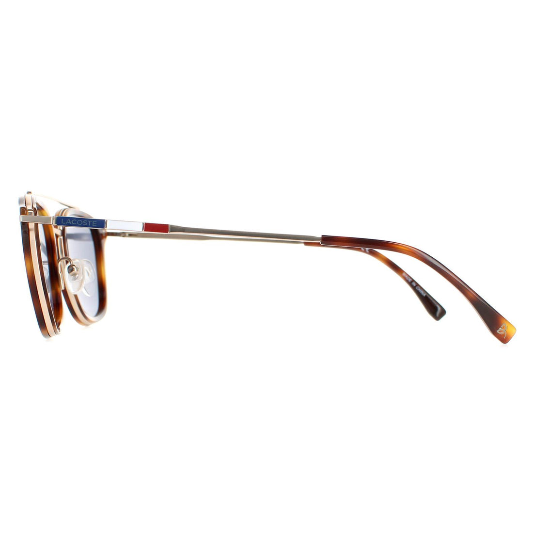 Lacoste Sunglasses L608SND 710 Gold Havana Blue