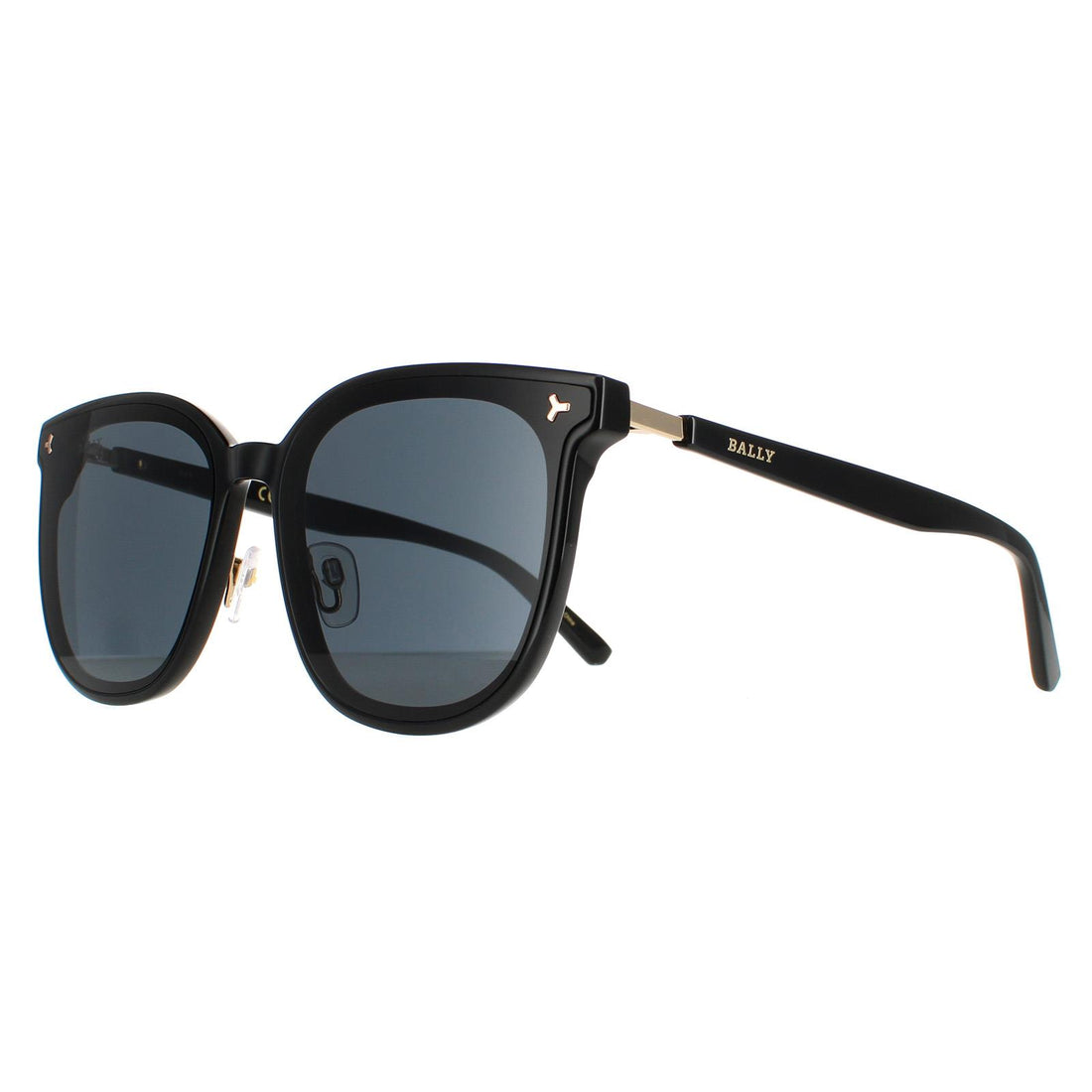Bally Sunglasses BY0044-K 01A Black Grey Mirrored