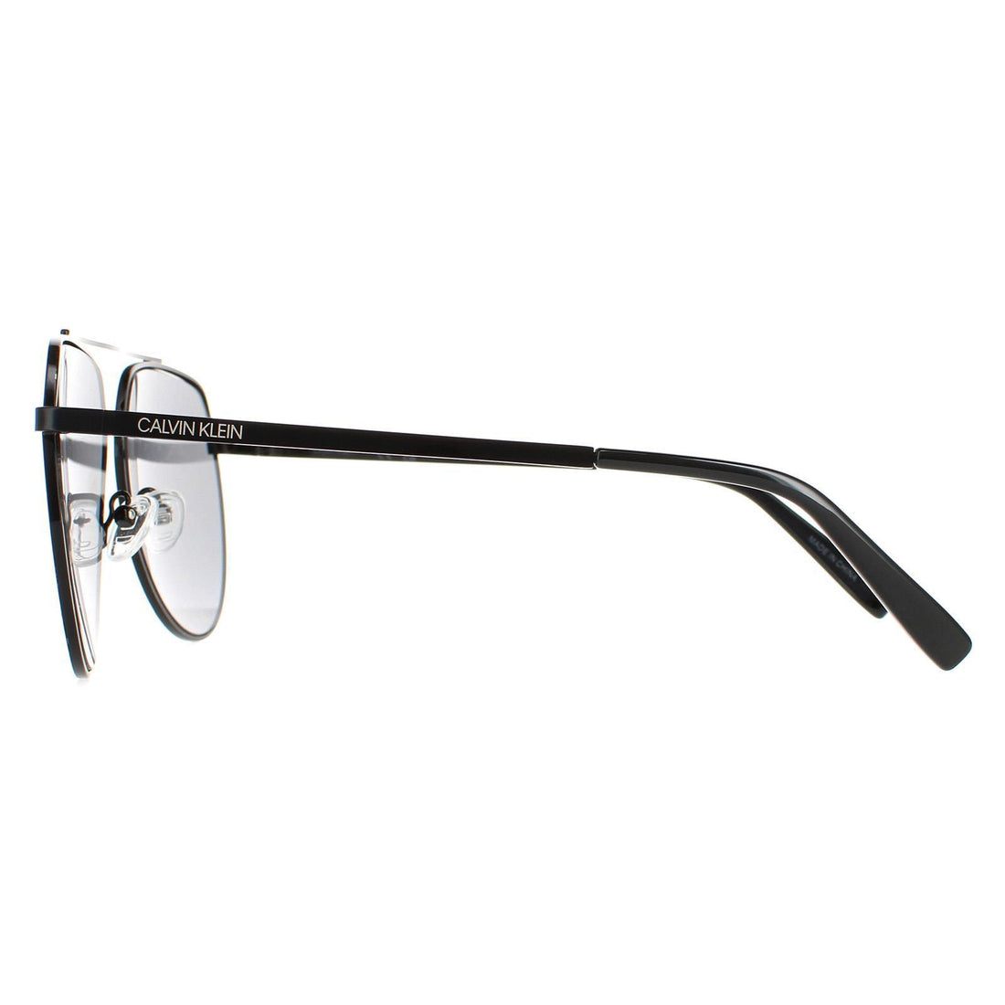 Calvin Klein Sunglasses CK20124S 001 Shiny Black Solid Smoke