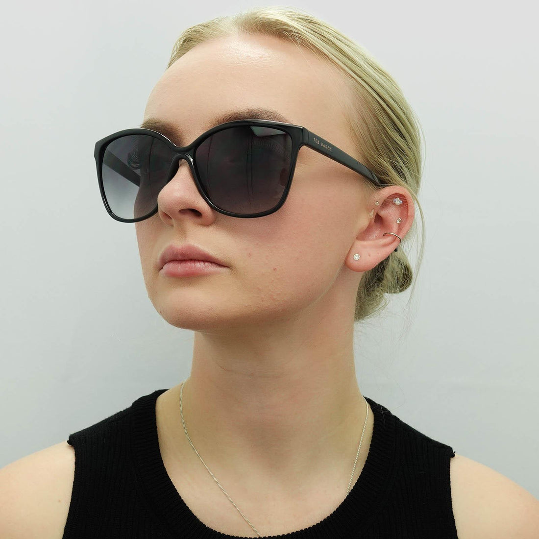 Ted Baker Sunglasses TB1400 Kiara 001 Black Grey Gradient