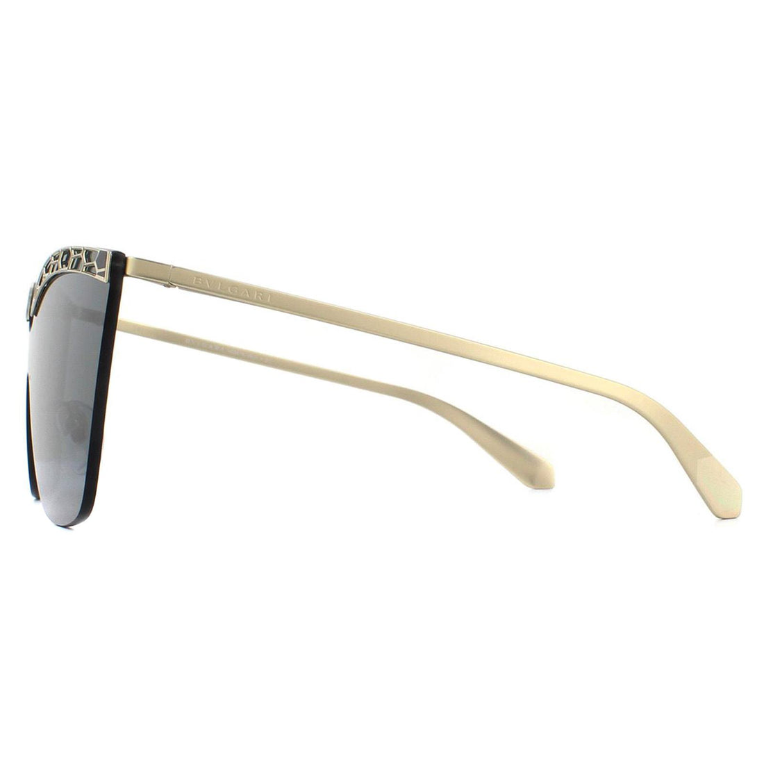 Bvlgari Sunglasses BV6093 278/87 Pale Gold and Black Grey