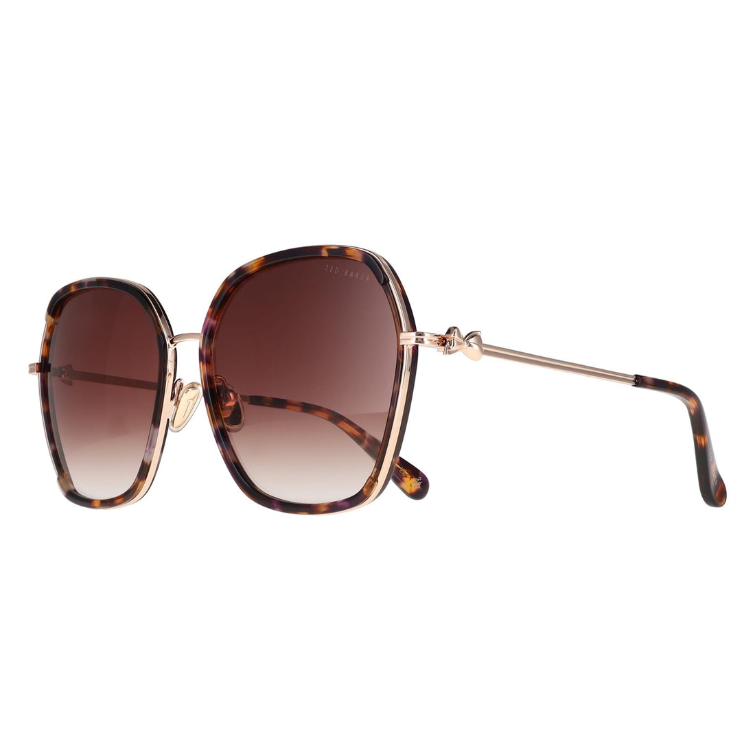 Ted Baker Sunglasses TB1776 Kira 703 Gloss Tortoise Purple Brown Gradient