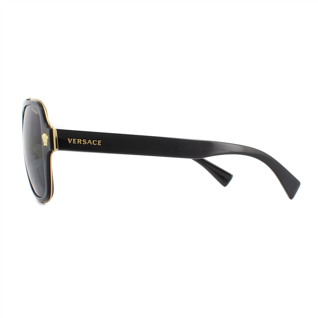 Versace Sunglasses VE2199 100281 Black Grey Polarized