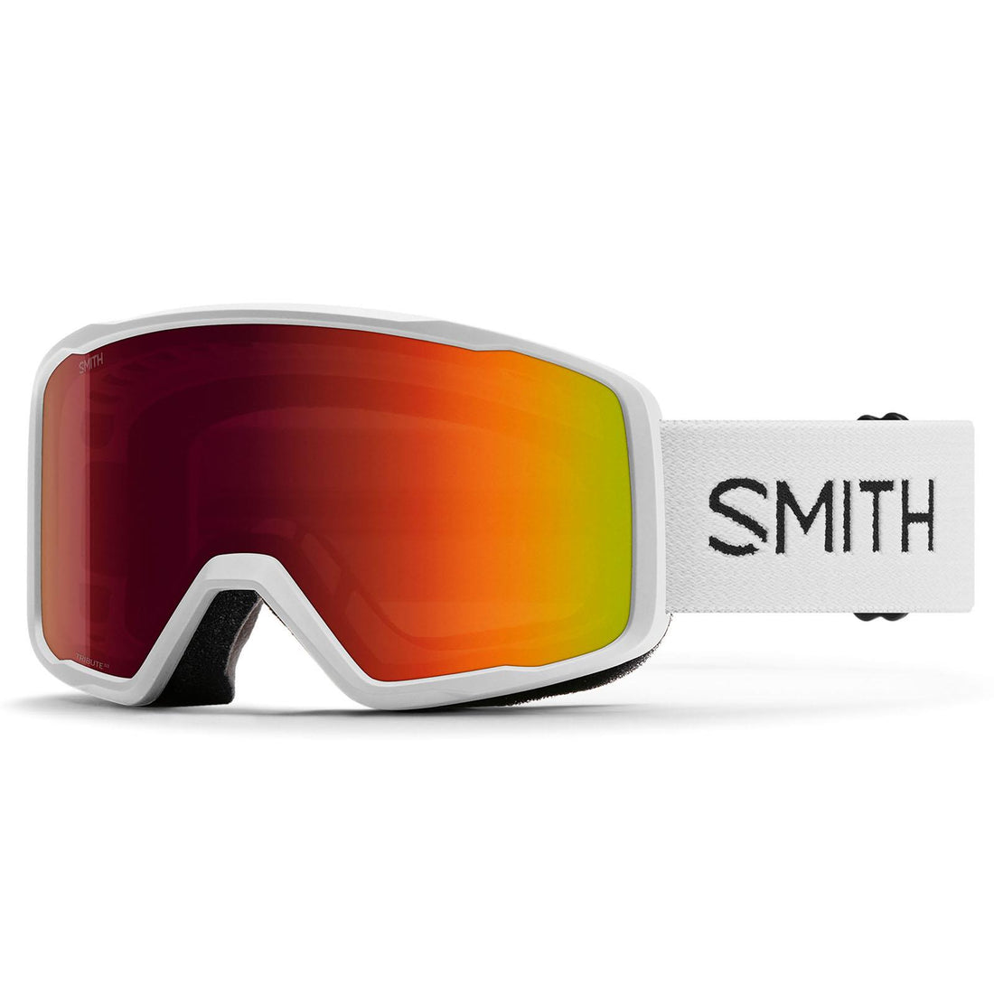 Smith Ski Goggles Tribute 1DG C1 White Red Sol-X Mirror
