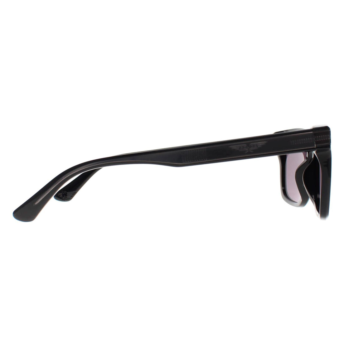 Police Sunglasses SPLF12 Origins Hero 2 0700 Shiny Black Smoke Mirror