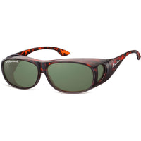 Montana Fit Over Glasses Sunglasses FO2 Tortoise G-15 Green Polarized