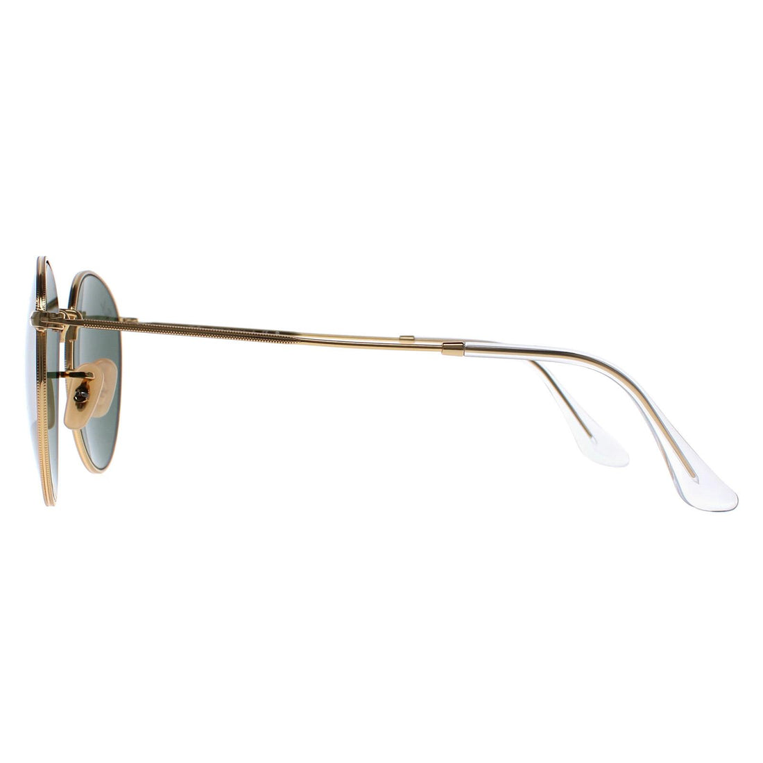 Ray-Ban Sunglasses Round Metal 3447 001 Gold Green 53mm