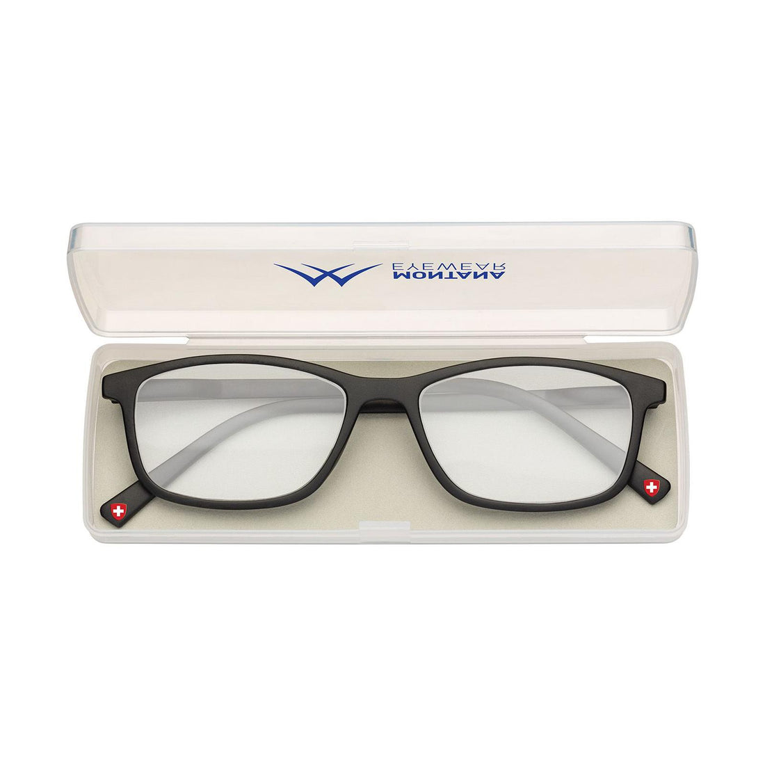 Montana Reading Glasses HBLF51 0.00 Black Men Women Blue Light Blocking