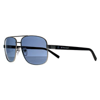 BMW Sunglasses BS0039 17R Matte Light Palladium Blue Polarized