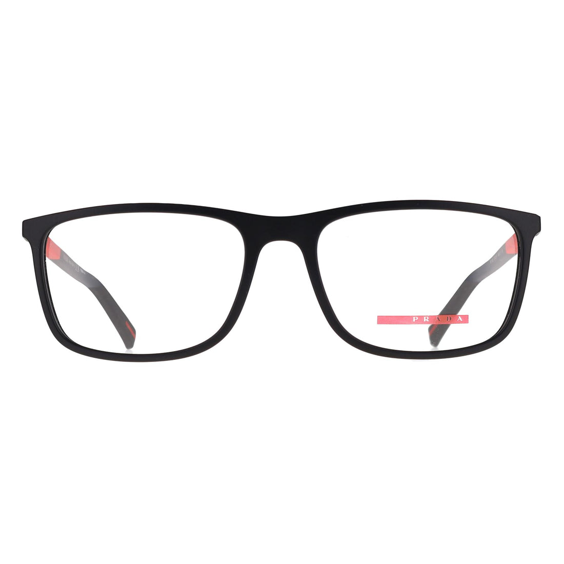 Prada Sport Glasses Frames PS03QV DG01O1 Black Rubbered Men