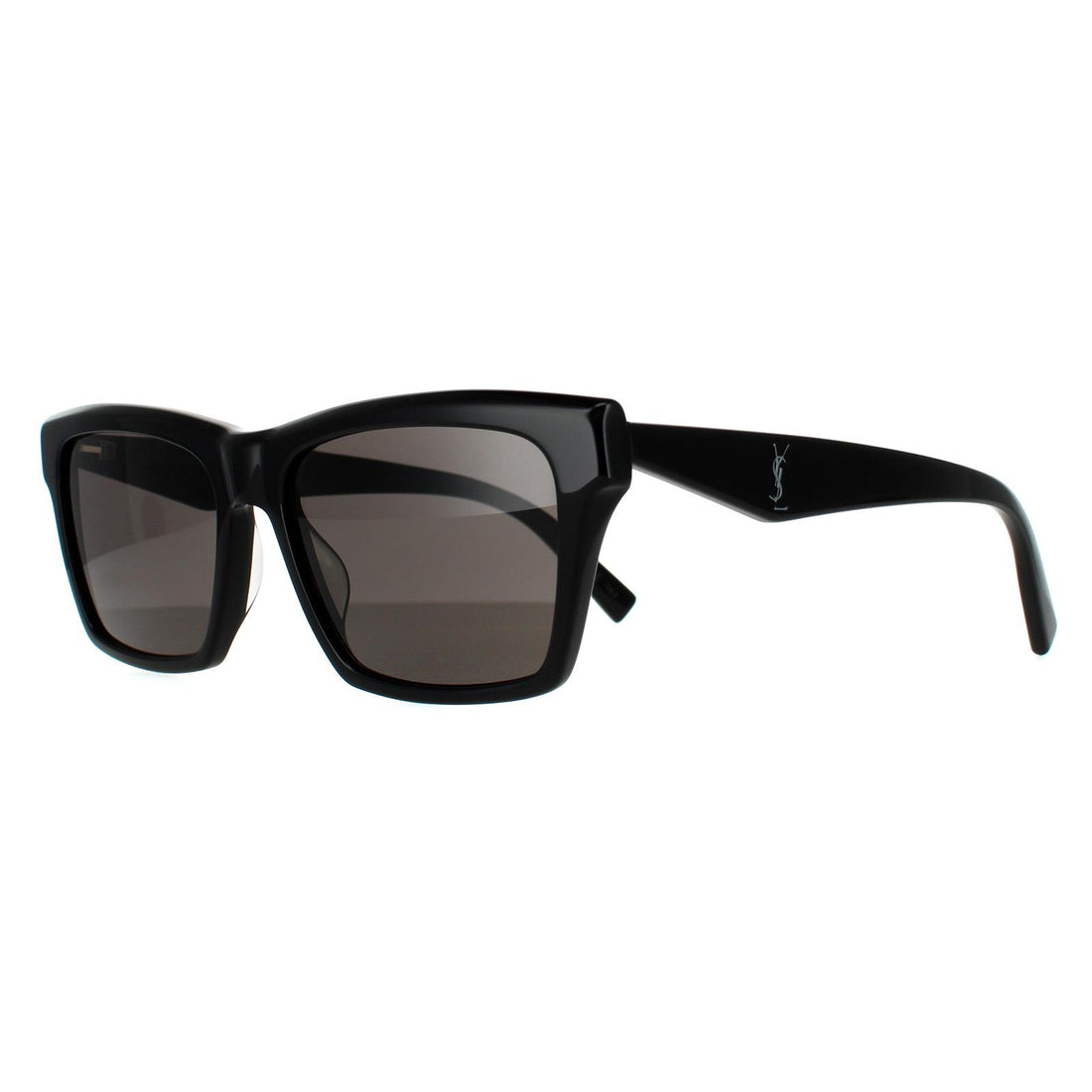 Saint Laurent Sunglasses SL M104 002 Shiny Black Dark Grey