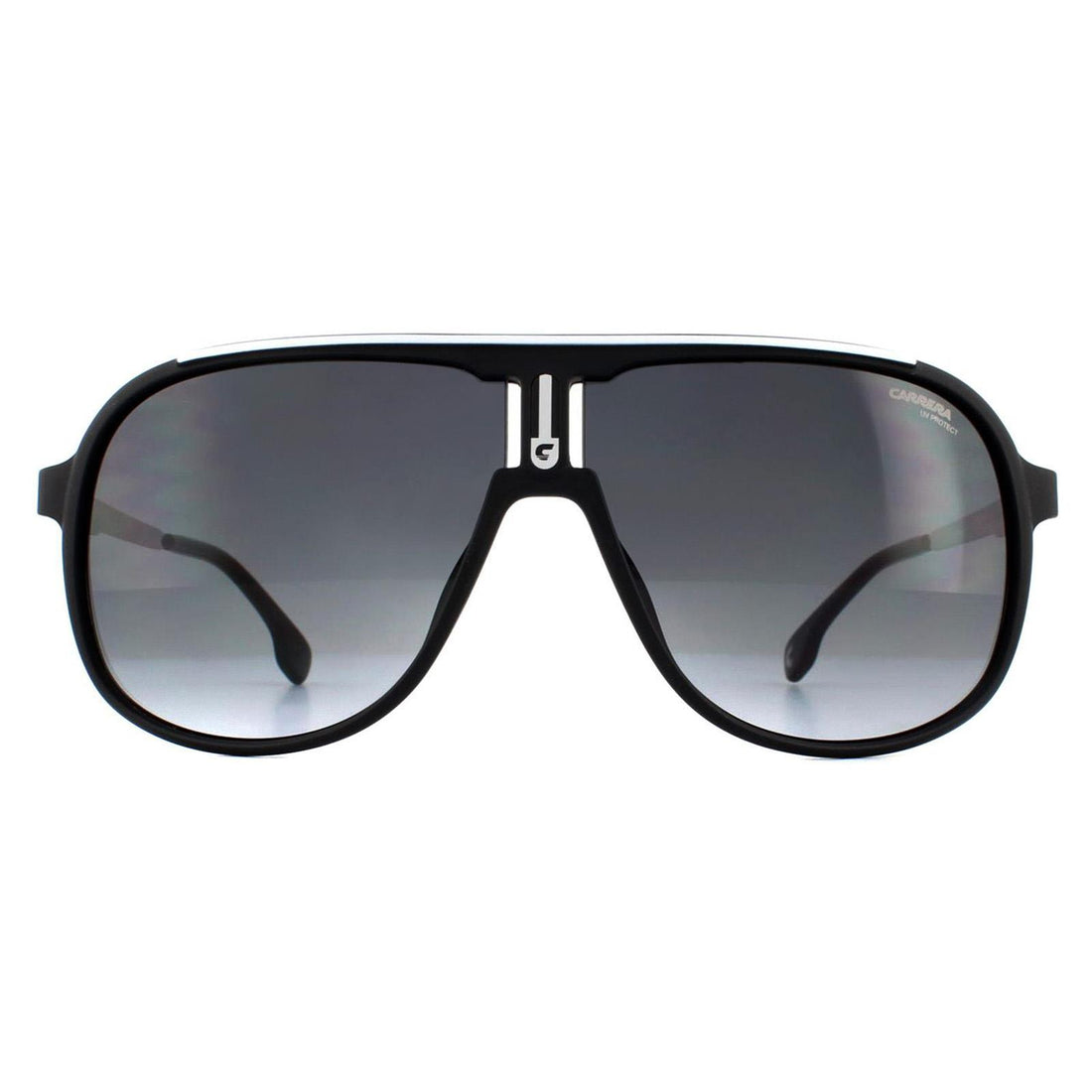 Carrera 1007/S Sunglasses Matte Black / Dark Grey Gradient