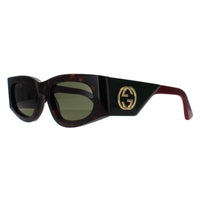 Gucci Sunglasses GG1664S 002 Havana with Green and Red Green