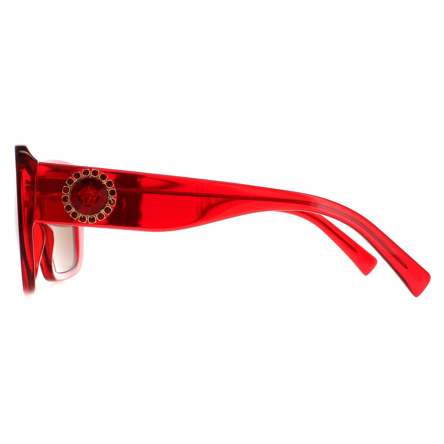 Versace Sunglasses VE4384B 528073 Transparent Red Dark Brown
