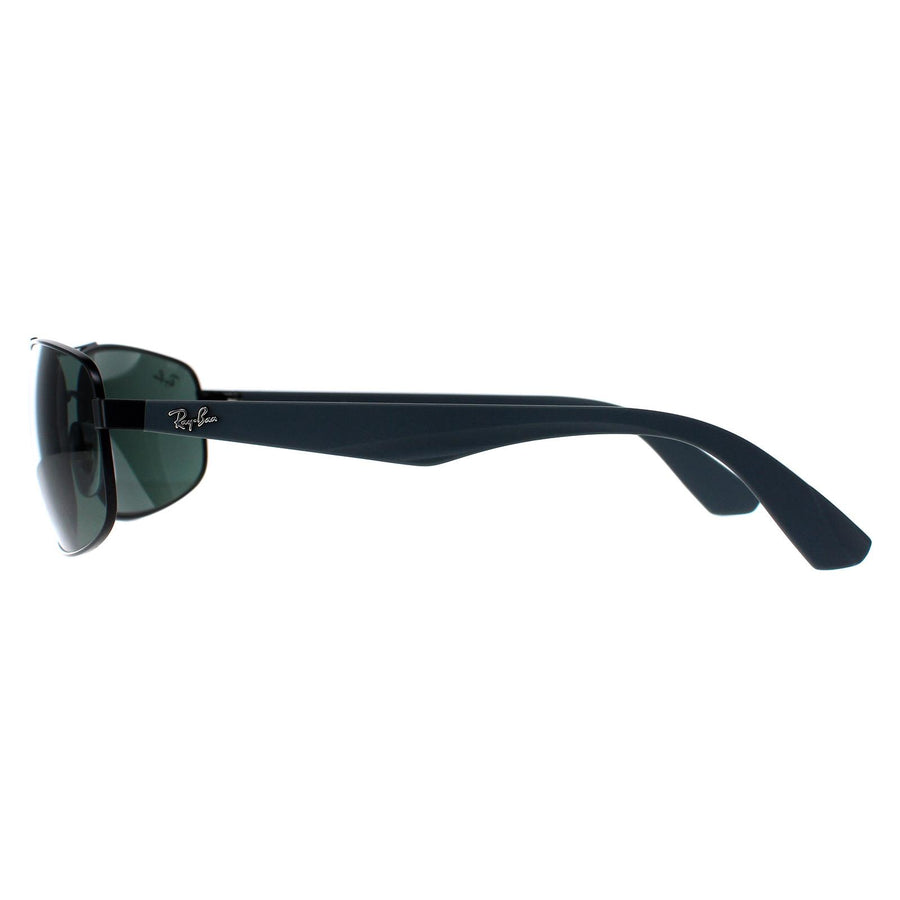 Ray-Ban Sunglasses 3527 006/71 Matt Black Grey Green