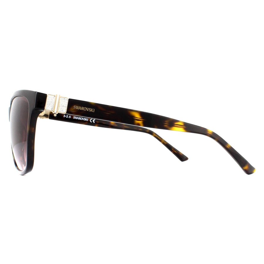 Swarovski Sunglasses SK0121 52F Dark Havana Brown Gradient
