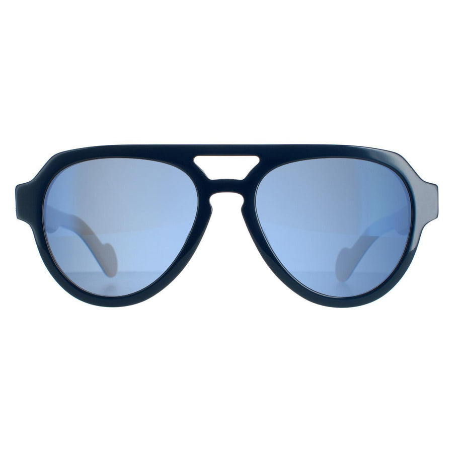 Moncler Sunglasses ML0094 92X Blue Yellow Blue Mirror