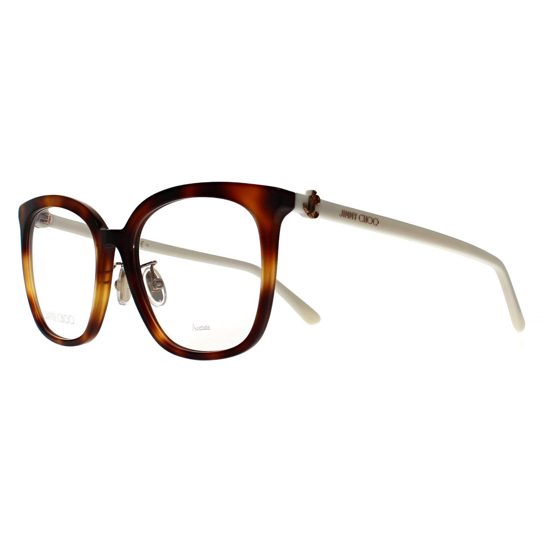 Jimmy Choo Glasses Frames JC310/G 086 Havana and White Women