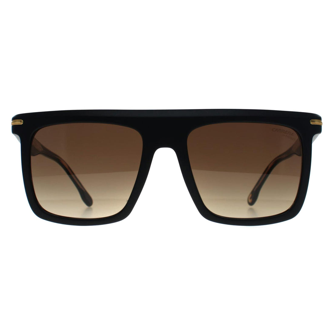 Carrera Sunglasses 359/S I46 86 Matte Black with Gold Black Brown Green