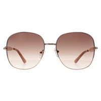 Guess Sunglasses GF6190 28F Shiny Rose Gold Brown Gradient